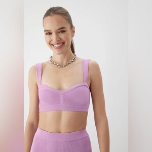 GSTQ Ribbed Bra Top